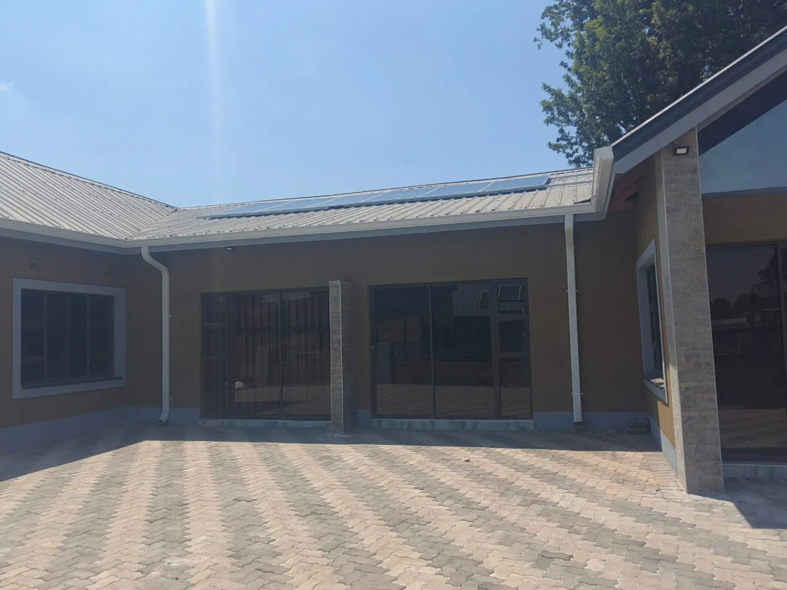 Hatfield Residence — main wing with solar roof