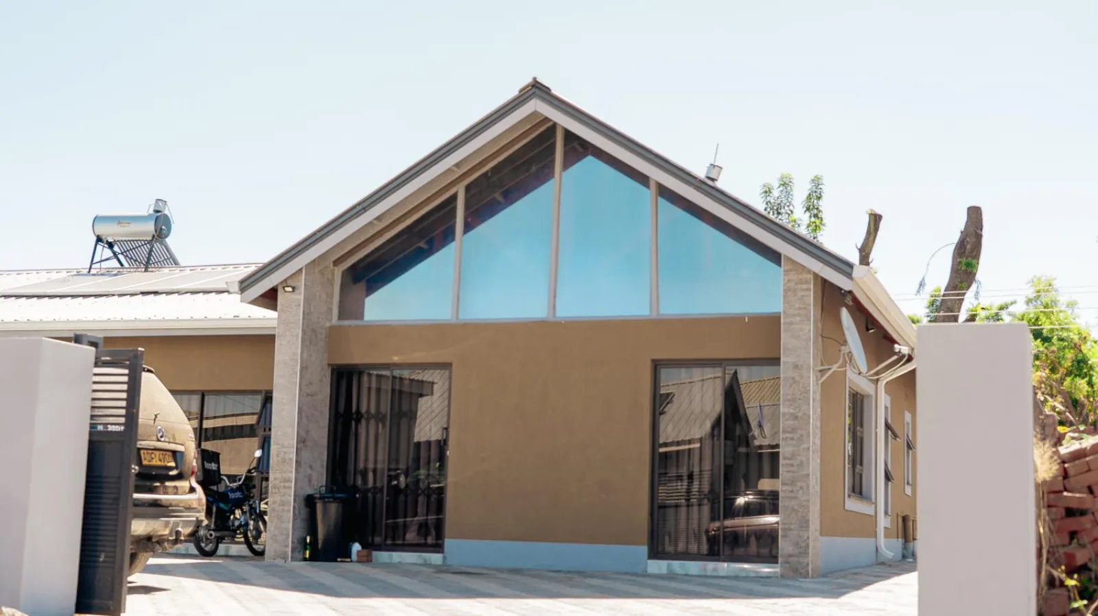 Hatfield Residence — completed front elevation