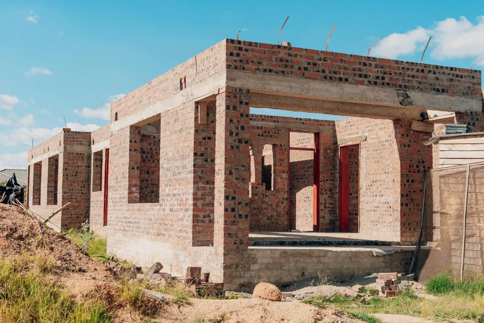 Goshen Park Residence — masonry stage with ring beam complete