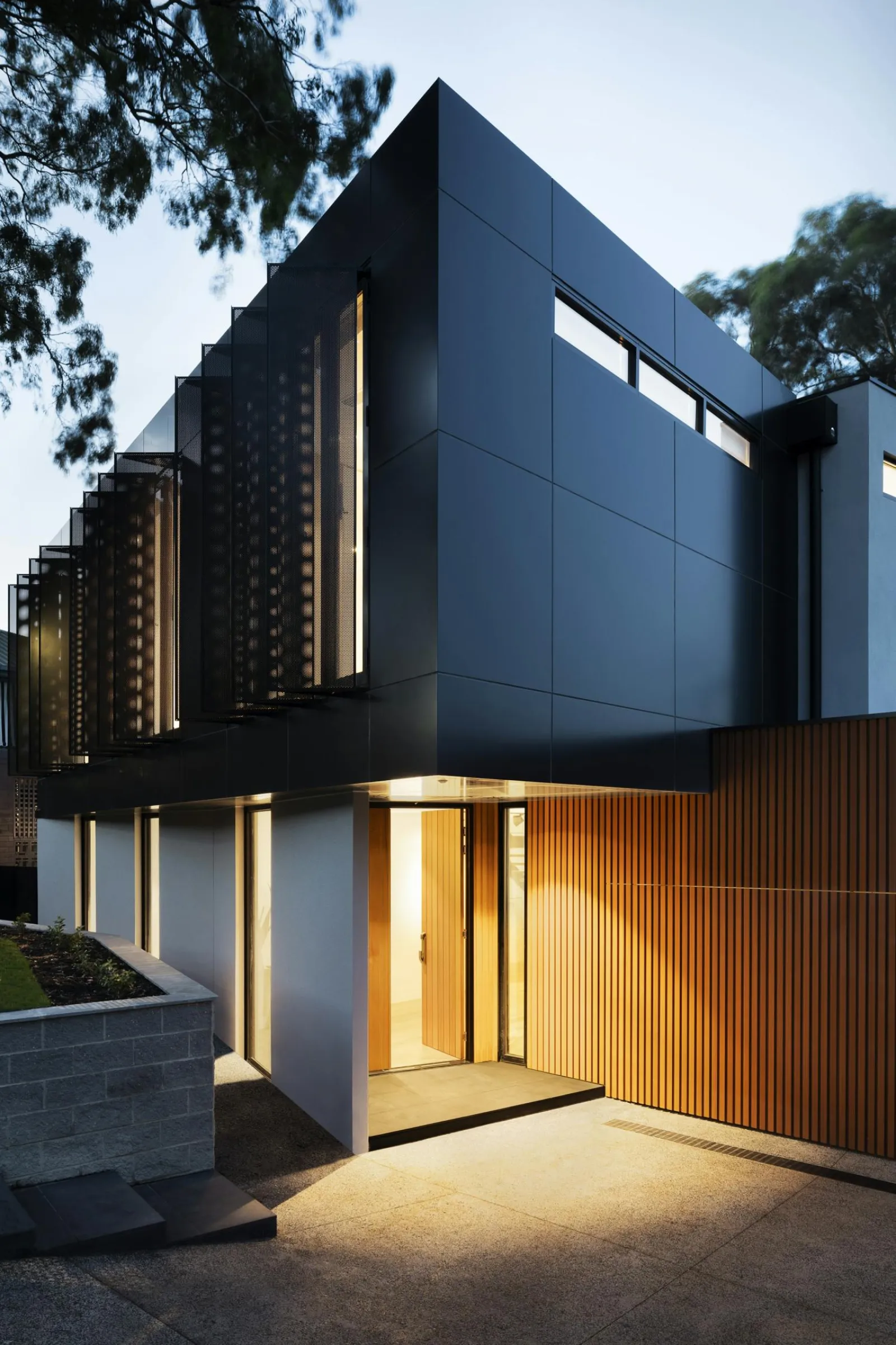 Aerial view of completed Vandamazi residence
